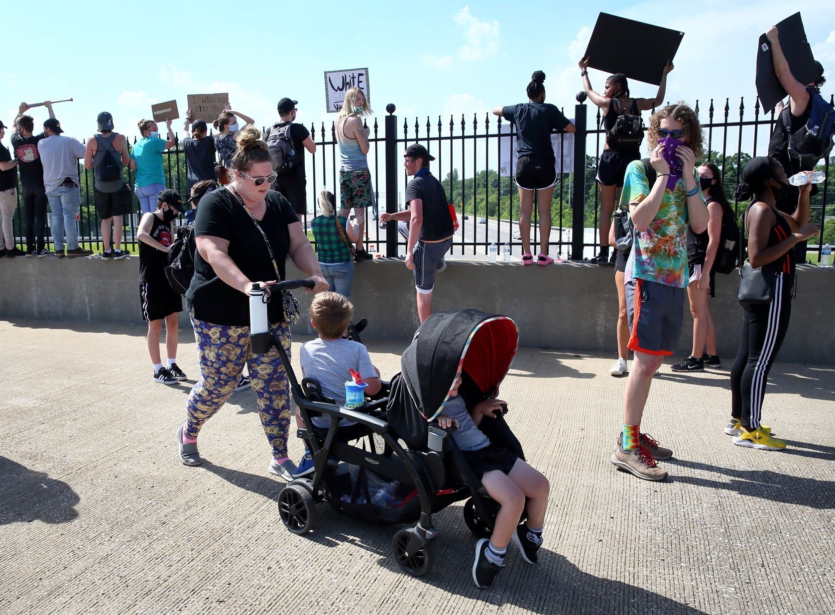 Protest march for George Floyd in St. Charles